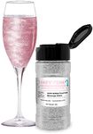 Brew Glitter - Gender Reveal Color Changing Edible Glitter (4g, 1x Jar) for Clear Drinks, Cocktails, Mocktails and Other Beverages! (Baby Pink, 45g Jar)