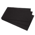 LTWHOME DIY Activated Carbon Impregnated Foam Sheet for Aquarium Fish Tank Pond-430mm x 300mm x 12mm (Pack of 3)