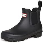 Hunter Women's Original Chelsea Rain Boot, Black, 8