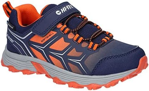 Hi-Tec Boy's Scooby Low Wp Jr Hiking Shoe, Naval Academy Red Orange Sleet, 4 UK