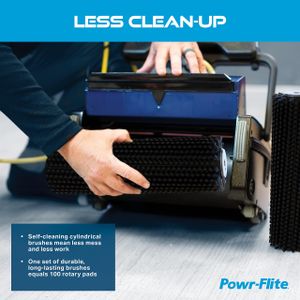 Powr-Flite Multiwash 14" Commercial Floor Scrubber – Hard & Soft Surface Cleaner