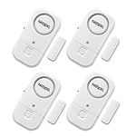 Door Window Alarm 4 Pack, NOOPEL 120DB Magnetic Pool Alarm, Burglar Intruder Entry Alert for Kids Toddlers Alzheimers Personal Home Security