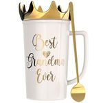 PeraBella Birthday Gifts for Mom from Daughter Coffee Mug (Best Grandma Ever)