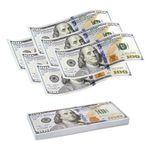 100 Pcs $100 Prop Money, Fake Money Stacks Educational Toys for Kinds, 100 Dollar Bills for Advertising, Film Props, Prank, Birthday Party Play Board Games