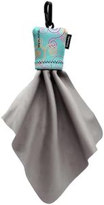 SPUDZ Classic | Microfiber Cloth Screen Cleaner and Lens Cleaner | Open Bottom | Baby Blue Swirls | 6 x 6 Inches