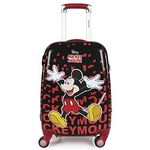 Humty Dumty Disney Mickey Mouse Red Polycarbonate 18 Inch / 45.7 Cm Kids Hard Luggage Trolley Bag | Travel Bag