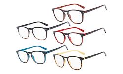 Eyekepper Reading Glasses 5 Pack Mixed Color Vintage Readers Men Women +2.00