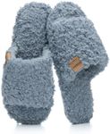 GOEWY Fuzzy Open Toe Slippers for W