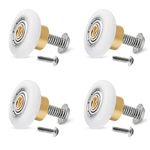 4Pcs Shower Door Rollers Runners Wheels,Roller Diameter 19/23/25mm for The Bathroom Pan Glass Sliding Door Pulleys/Runners/Wheels (23)