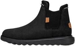 Hey Dude Branson Craft Leather Urban Shoes ManBlack Black