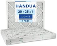 Handua 20x25x1 Air Filter MERV 11, Plated Furnace AC Air Replacement Filter, 4 Pack (Actual Size: 19.75" x 24.75" x 0.75")