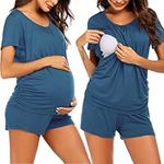 Ekouaer Printed Maternity Pajamas P