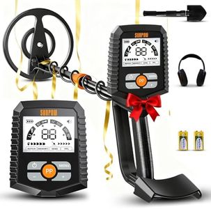 SUNPOW Metal Detector for Adults & Kids, Waterproof Metal Detector for Gold Detecting, Stable Anti-interference, Big LCD Display, 4 Modes, IP68 Search Coil -OTMD13