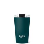 iglu Reusable Coffee Cup | Thermal Insulated Stainless Steel Travel Mug with Screw Lid | Leakproof & Double Walled - Great for Hot & Cold Drinks | Premium Eco-Friendly Gift (Atlantis, 12.5oz)