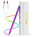 MoKo USB-C Stylus Pen for iPad 10th/9th Gen,Apple Pencil 2nd Generation for Apple iPad Pro 12.9 6th/5th Gen,iPad Pro 11 4th/3th Gen,iPad Air 5th/4th,iPad Mini 6th Gen,Palm Rejection,Gradient Purple