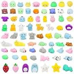 Vtopmart 72 Pcs Mochi Squishy Toys for Kids, Christmas Party Favors for Kids Kawaii Loot Bag Fillers, Classroom Prizes, Birthday Gift, Goodie Bag Stuffers