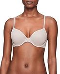 Calvin Klein Women's Perfectly Fit Lightly Lined T-Shirt Bra with Memory Touch, Fresh Taupe, 34B