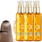 Moisturizing & Strengthening Silky Hair Oil, Hydrating Hair Treatment Essential Oil Anti Frizz Serum, Supple Hair Care Essential Oil Spray, Hair Serum for Frizzy and Damaged Hair (3PCS)