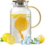 Wlasss Glass Pitcher with Lid, 68 o