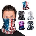 UV Face Shield 5 Pack - Multipurpose Neck Gaiter, Balaclava, Elastic Face Mask for Men and Women