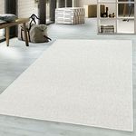 viceroy bedding NIZZA Modern Rugs Living Room Carpet Mat For Bedroom Large Area Rug Hallway Kitchen Extra Large Size Short Pile Flat Weave (60cm x 110cm (2ft x 3.6ft), Cream)