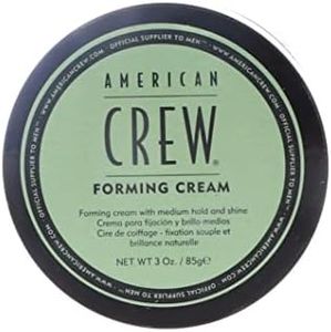 Men's Hair Forming Cream by American Crew, Like Hair Gel with Medium Hold with Medium Shine, 3 Oz (Pack of 2)