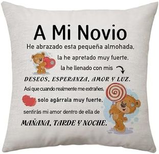 Aconesong Regalo para Novio, A Mi Novio Regalo de Novia, Novio Regalo para Hombre Fundas de Cojines Regalo de Cumpleaños de San Valentín de Compromiso de Decoración de Oficina Familiar (A mi Novio)