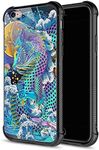 iPhone 6S Case,9H Tempered Glass iPhone 6 Cases for Boys Men, Rainbow Dragon Pattern Design Shockproof Anti-Scratch Case for Apple iPhone 6/6S 4.7 inch Rainbow Dragon