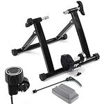 Ecovelò Indoor Training Bike Stand Foldable Magnetic Resistance Mount + Quick Release Black (MGT401FF)