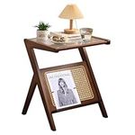 MOMOGEE Bamboo End Table with Magaz