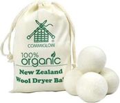 Wool Dryer Balls Natural Fabric Softener Reusable Reduces Clothing Wrinkles 6Pck