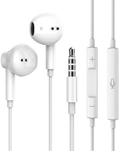 Earphones In-Ear headphones wired Earbuds 3.5mm Jack headphones Noise Isolating Headset With Microphone Compatible with iPhone PadPro PadMini Samsung HuaWei Android MP3 Players Smartphones and Laptops