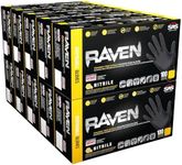 SAS Safety 66519 Nitrile Raven Powder-Free Disposable Glove, X-Large Case of 1000 (10 boxes of 100 each)