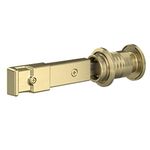 National Hardware N700-152 Barn Door Lock, 5" x 1-1/4" x 3/4", Brushed Gold