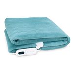 Dr. Odin OHP103 Electric Over Blanket 160W with 9 Heat and 9 Timer Settings Overheat Protection Detachable Controller Large Size 180x160 cm Soft and Cozy Heating Blanket for Winter