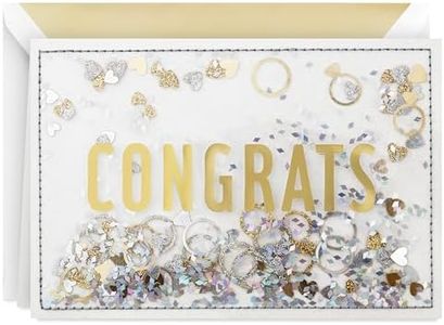 Hallmark Signature Congratulations Engagement Card, Bridal Shower Card, Wedding Card (Congrats Confetti)