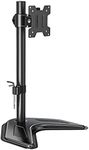 MOUNTUP Single Monitor Stands, Freestanding VESA Monitor Desk Mount fits 13'' to 32'' Computer Screen with Height Adjustable, Swivel, Tilt, Rotation, VESA 75x75 100x100 MU0023