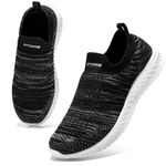 HKR Wemens Trainers Comfortable Slip on Shoes for Orthopedic Plantar Fasciitis Mesh Lightweight Ladies Walking Shoes Summer Mix BW UK 5