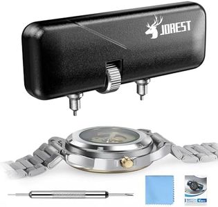 JOREST Watch Battery Replacement Kit, Watch Back Opening Tool, Watch Cover Remover, Watch Caseback Opener, Watch Repair Tool Kit, Adjustable Watch Wrench, Spring Bar Tool, Instruction Manual