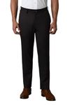 Louis Philippe Men's Slim Work Utility Mid Rise Pants (LPTFMSLB109377_Black, 34