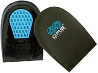 Or8 WellnessTM Gel Heel Shock Pad Insert. Supports Heel. Shock Absorbers. Plantar Fasciitis. Achilles Tendonitis. Comfort Cushion, Grey, Large 7-11