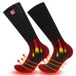 CODSOK Heated Socks for Men Unisex Winter Heated Socks Rechargeable Electric 2200mAh Batteries Electric Socks for Men Women, Winter Warm Socks for Sports Outdoor Hunting Skiing Riding Fishing