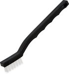 Carlisle 4067400 Commercial Utility Scrub Brush with Nylon Bristles, 7" Long, Black (Pack of 12)