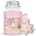 Yankee Candle Scented Candle | Snowflake Cookie Large Jar Candle | Long Burning Candles: up to 150 Hours