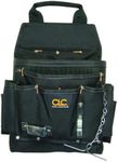 Custom Leathercraft 5505 Professional Electrician's Tool Pouch, Ballistic Poly, 12-Pocket