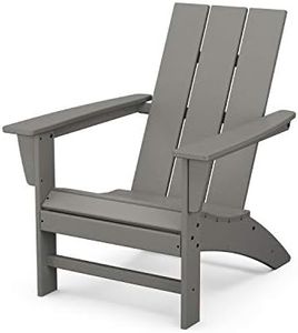 POLYWOOD AD420GY Modern Adirondack Chair, Slate Grey