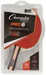 Champion Sports PN6 Table Tennis Paddle, Black, 5-1/2 x 10 x 1/2"