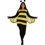 amscan Queen Bee Halloween Costume for Women, Standard Size, Includes Tunic, Headband, Wings