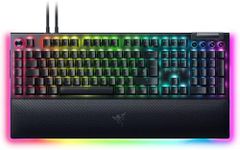 Razer BlackWidow V4 Pro (Green Switch) - Mechanical Gaming Keyboard (Clicking Mechanical Switches, Command Wheel and 8 Macro Keys, Multifunctional Roll, Wrist Rest) QWERTZ DE Layout | Black