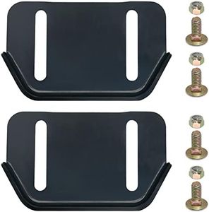 KOOTANS 1pair 784-5580 Snow Thrower Slide Plate Shoes Heavy Duty Metal Snow Blower Slide Skids Replace for MTD 784-5580-0637 Cub Cadet Yardman Troy Bilt Craftsman, for Stens 780-420 (Black)